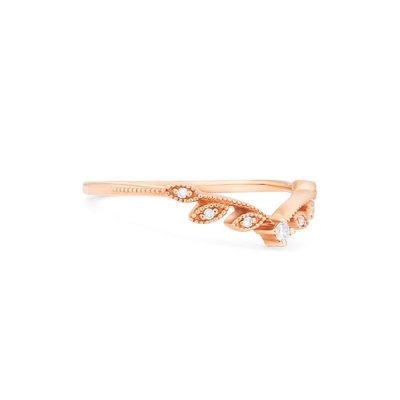 Diamond Wedding Unique Engagement Rings 14K Yellow Gold Jewelry