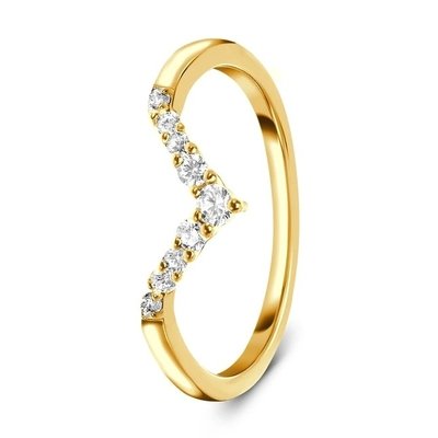 Celebrity Diamond Engagement Rings For Women , 14K Rose Real Diamond Jewellery