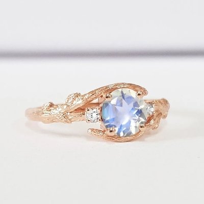 Decoration Match Natural Moonstone Ring 925 Sterling Silver Jewelry Ring