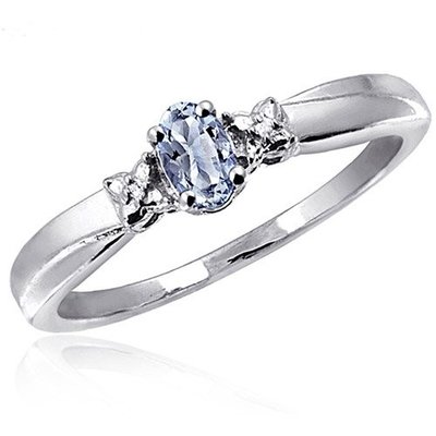 0.25 Carat Tanzanite With Sterling Silver Ring Jewelry with White CZ Accent