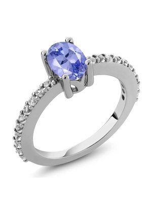 Jewelers Club Tanzanite Ring Birthstone Jewelry  with White CZ