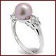 Melinda a Freshwater Cultured  Pearl Engagement Ring For Women