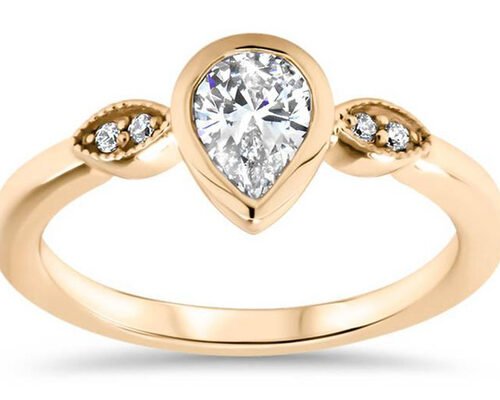 セレスティアル スタッキング マリッジリング 9K イエローゴールド 女性用