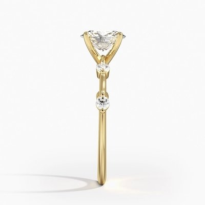 Aimee Diamond Engagement Ring With 0.75 Carat Oval Diamond