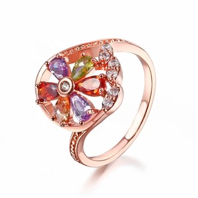 Venta al por mayor de plata de ley 925 colorido CZ Joyería Multi color CZ Mariposa Collar Colgante