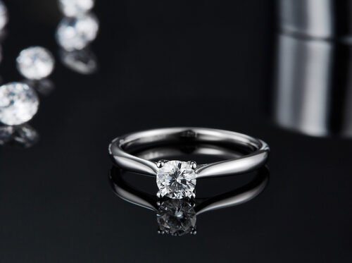 925 Sterling Silver Jewelry Diamond Moissanite Engagement Rings Promise Rings for Women
