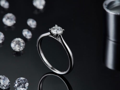 925 Sterling Silver Jewelry Diamond Moissanite Engagement Rings Promise Rings for Women