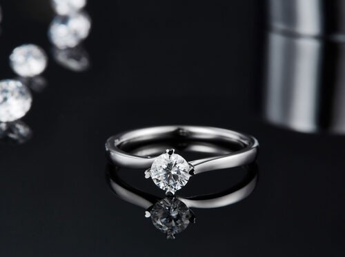 9K Gold Jewelry Minimalist Designs Moissanite 925 Silver Ring