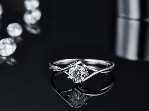 925 Sterling Silver Women Jewelry 3 carat Natural Moissanite Promise Ring Wedding Ring Engagement Gemstone Jewelry