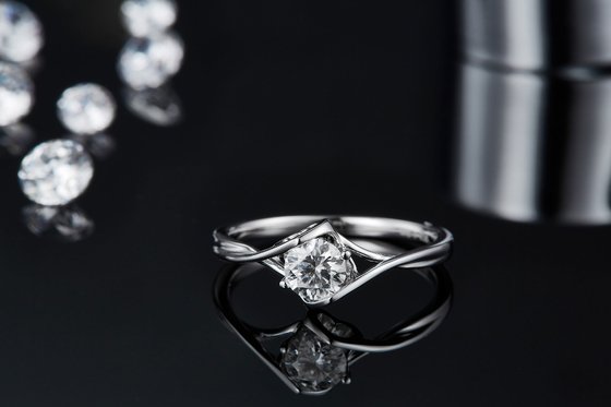 925 Sterling Silver Women Jewelry 3 carat Natural Moissanite Promise Ring Wedding Ring Engagement Gemstone Jewelry