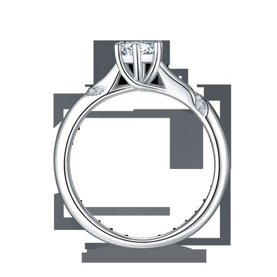 Wholesale Moissanite Jewelry 925 Sterling Silver  Custom Moissanite Ring Engagement