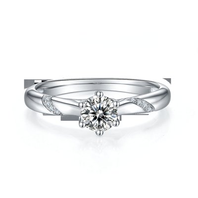 Wholesale Moissanite Jewelry 925 Sterling Silver  Custom Moissanite Ring Engagement