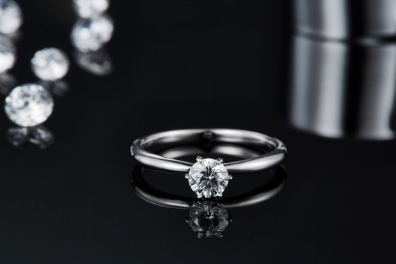 925 Sterling Silver Moissanite Diamond Rings For Wedding Engagement