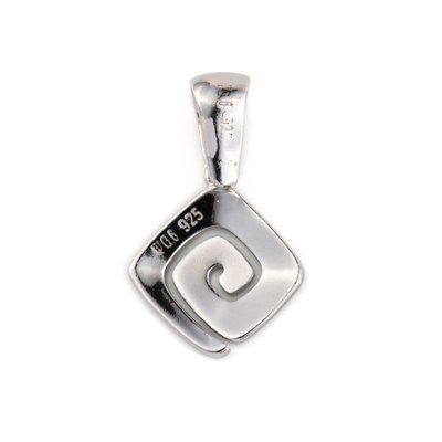 925 Стерлингового Серебра Гавайские Натуральный Ретро Голубой Опал Греческий Ключ Meandros Роскошный Кулон Для Женщин