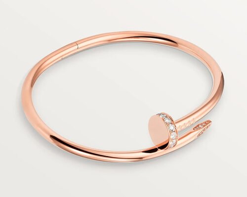 0.59ct 18K Solid Gold Jewellery Rose Gold Bangle 3.5mm wideth ODM