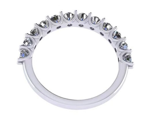 1.2 ct Engagement And Wedding Ring Set 1.93g Weight RD2.7MM Size
