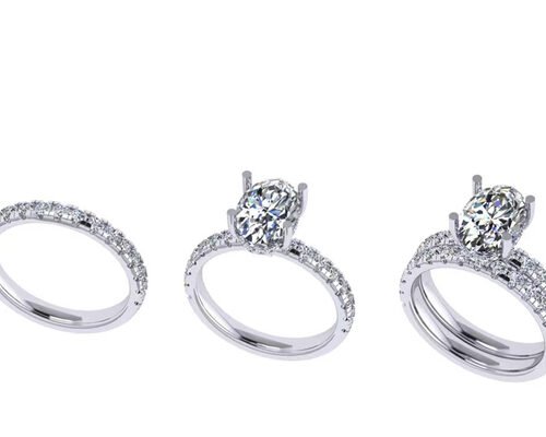 Hand Setting 2.45g 14K Solid Gold Jewellery ODM For Engagement