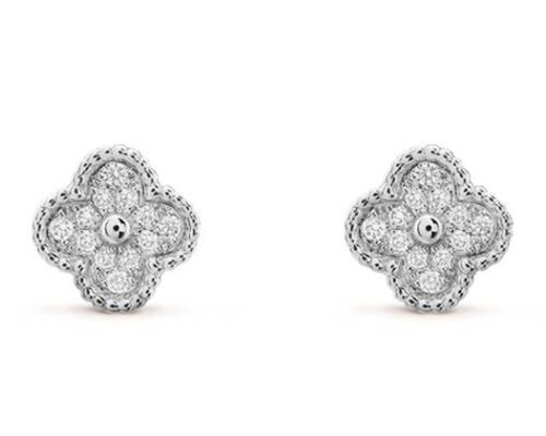 0.24ct 18k Gold Diamond Earrings , 10mm Diamond Ear Studs 2.37g Weight