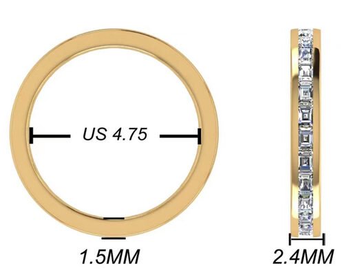 27pcs Diamond 18K Rose Gold Ring With 2.0×1.5MM OEM ODM For Gift