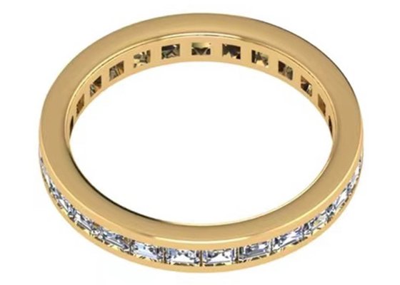 27pcs Diamond 18K Rose Gold Ring With 2.0×1.5MM OEM ODM For Gift