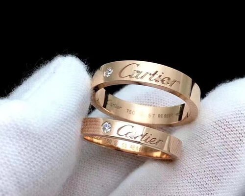 0.12ct 18K Solid Gold Jewellery Ring with Natural Diamond 3.6mm Width