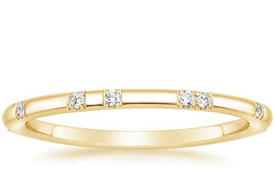 8pcs Tiny Natural Stone Engagement Rings 1.5mm-2mm Stone Size