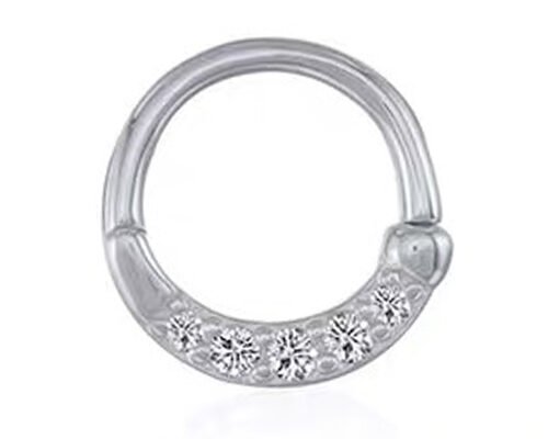 Eternity Hoop 14K Gold Clicker Piercing OEM ODM for Nose Septum