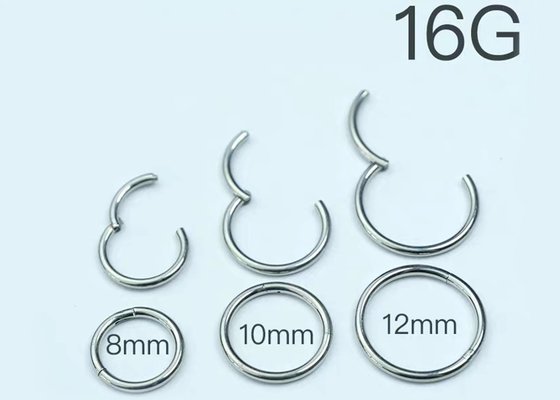 OEM 8mm Septum Ring , Nose Septum Jewelry For Anniversary Gift