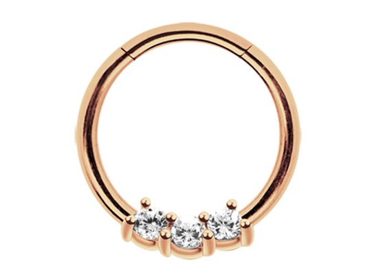 Helix 14k Gold Septum Ring , 8mm And 10mm Nose Ring for Daily wear