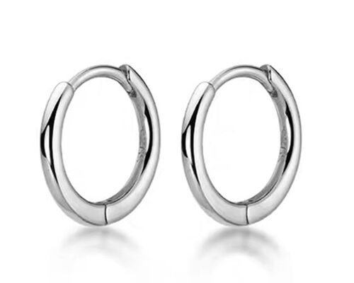 Sexy Helix 14k Gold Hoop Earrings ODM For Women 1.2mm×10mm Dimension