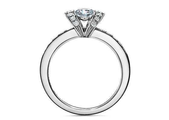 0.78ct Engagement Wedding Ring Set 14K White Solid Gold Round Cut 3MM