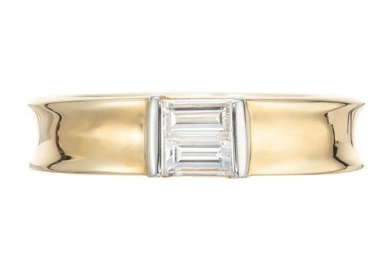 0.58ct 6x4MM Solitaire Stone 14K Solid Gold Jewellery Diamond Wedding Ring
