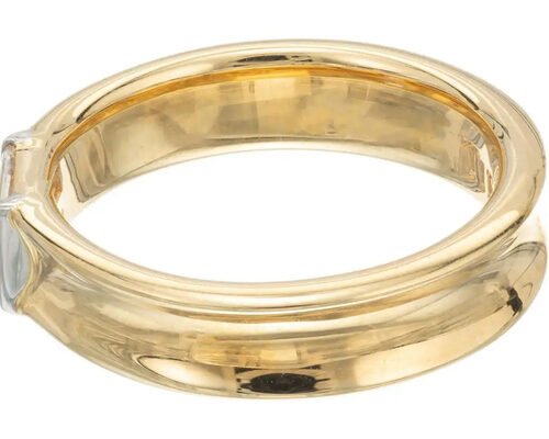 0.58ct 6x4MM Solitaire Stone 14K Solid Gold Jewellery Diamond Wedding Ring