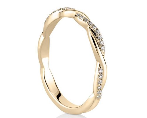 14K White Gold Real Diamond Jewellery Ring 0.3ct Round Cut ODM For Engagement