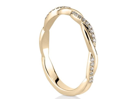 14K White Gold Real Diamond Jewellery Ring 0.3ct Round Cut ODM For Engagement