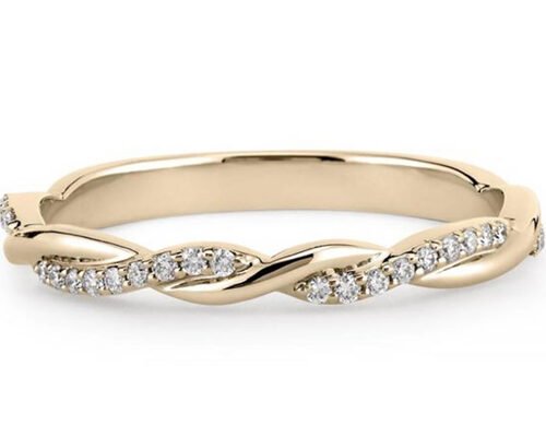 14K White Gold Real Diamond Jewellery Ring 0.3ct Round Cut ODM For Engagement