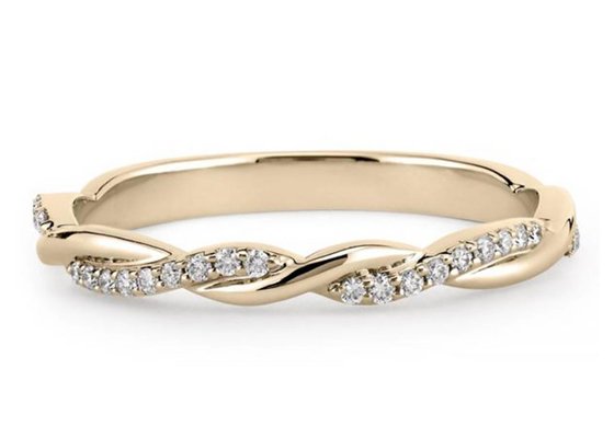 14K White Gold Real Diamond Jewellery Ring 0.3ct Round Cut ODM For Engagement