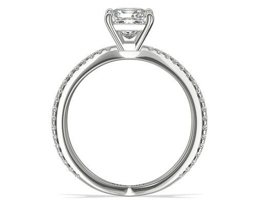 0.1ct RD3.0MM Promise Engagement And Wedding Ring Set 3.21g Weight