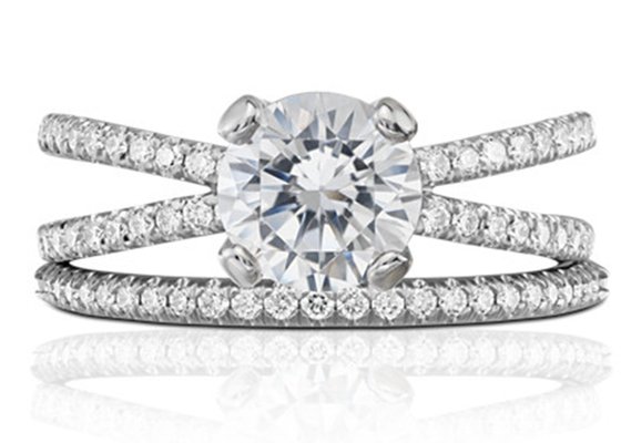0.1ct RD3.0MM Promise Engagement And Wedding Ring Set 3.21g Weight