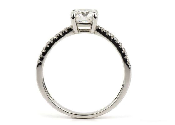 0.1ct Diamond 14K Solid Gold Jewellery Round Cut 3.21g Weight for Engagement