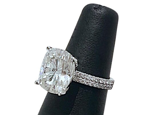 6×8MM 14K Solid Gold Jewellery 20pcs With Oval 1.5ct Diamond