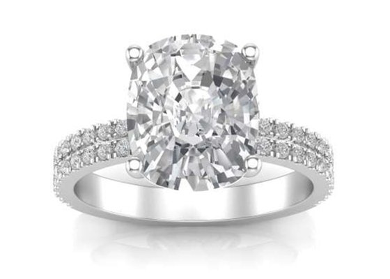 6×8MM 14K Solid Gold Jewellery 20pcs With Oval 1.5ct Diamond