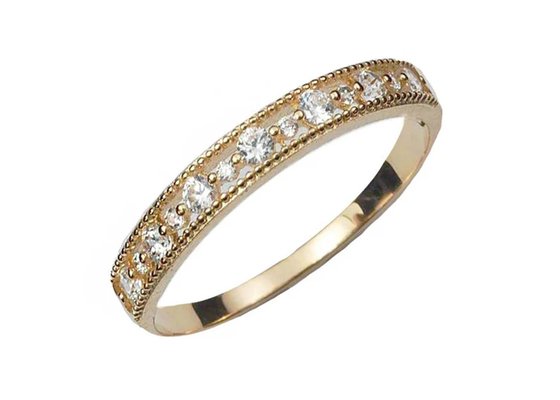 Filigree Style Real Diamond Jewellery Ring Round Cut 2.5mm 1.3mm Size