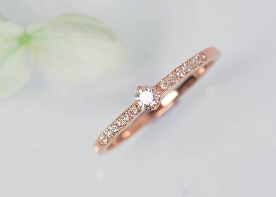 4mm Real Diamond Jewellery ring 0.25ct Weight Round Cut for Anniversary  OEM