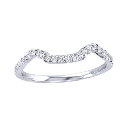 43PCS 0.43ct Diamond Engagement Wedding Rings 18K White Gold Color ODM