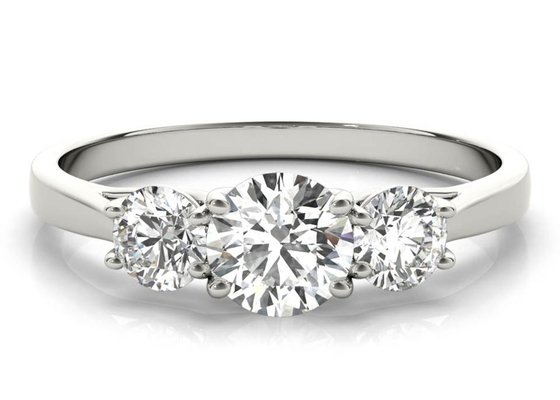 1.0 Carat 9K Silver Ring 925 Sterling Silver Material with Moissanite ODM