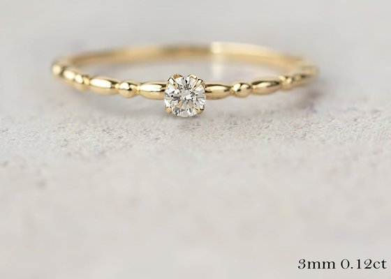 6MM Gold Ring With Solitaire Diamond , 0.8ct Moissanite Diamond Rings ODM