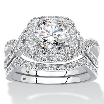 0.92ct SI1 Diamond Engagement Wedding Rings Round Cut For Bridal