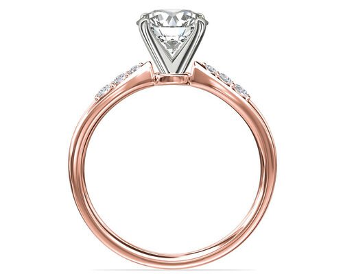 Claw Setting 9K Silver Ring With 3.6ct Round Cut Lab Diamond