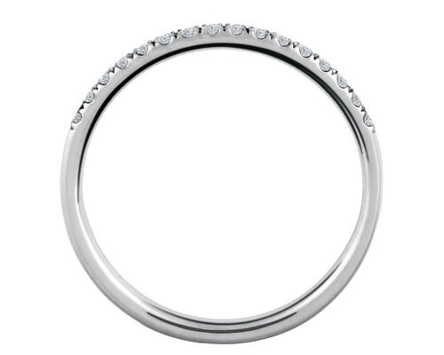 Dainty 1.3mm 9k Silver Ring 925 Silver Material With 0.16Carat Moissanite
